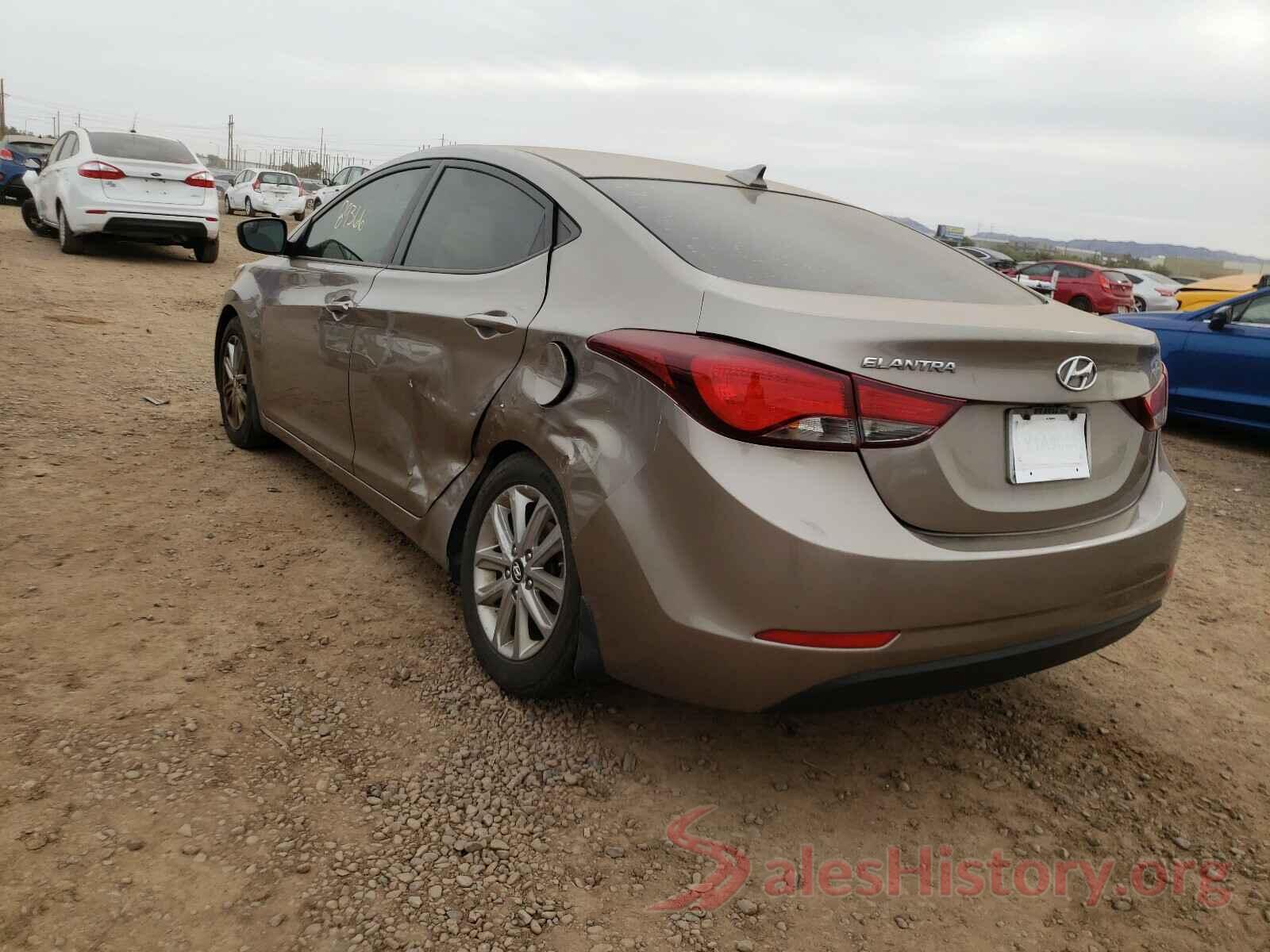 5NPDH4AE0GH661830 2016 HYUNDAI ELANTRA