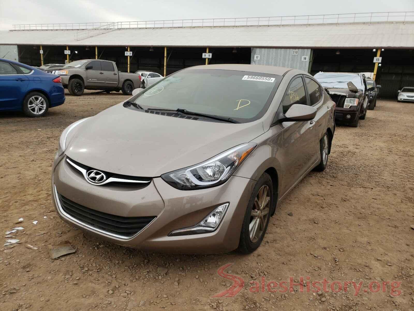 5NPDH4AE0GH661830 2016 HYUNDAI ELANTRA