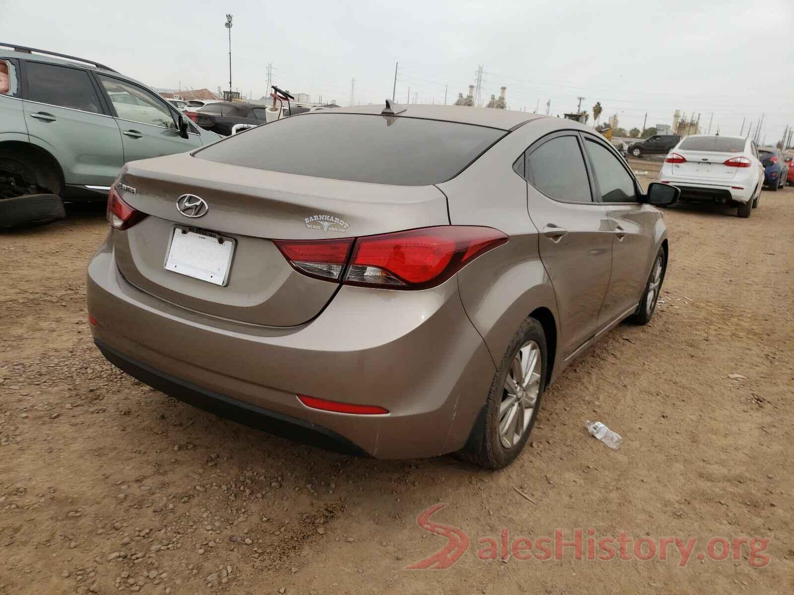 5NPDH4AE0GH661830 2016 HYUNDAI ELANTRA