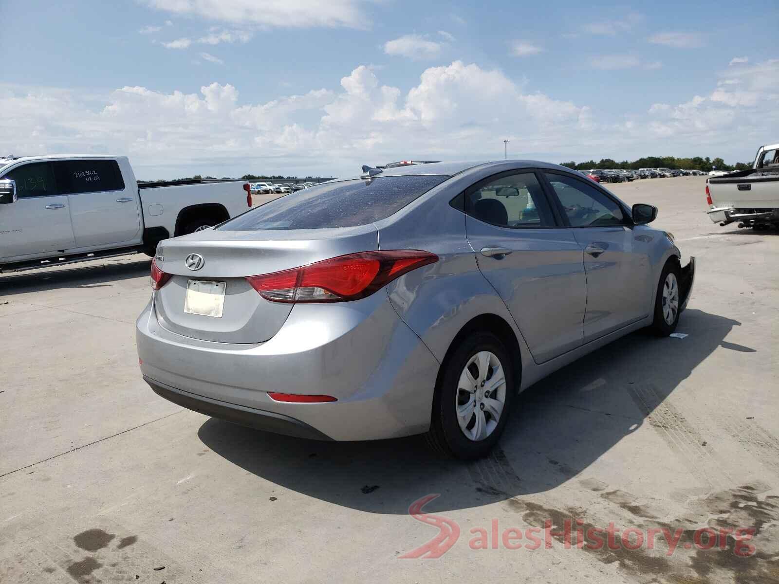 5NPDH4AE8GH752862 2016 HYUNDAI ELANTRA