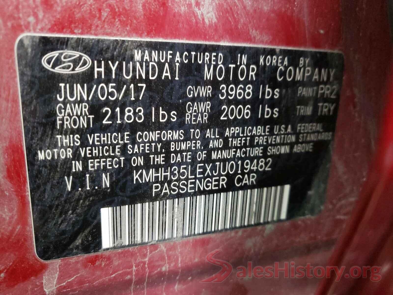 KMHH35LEXJU019482 2018 HYUNDAI ELANTRA