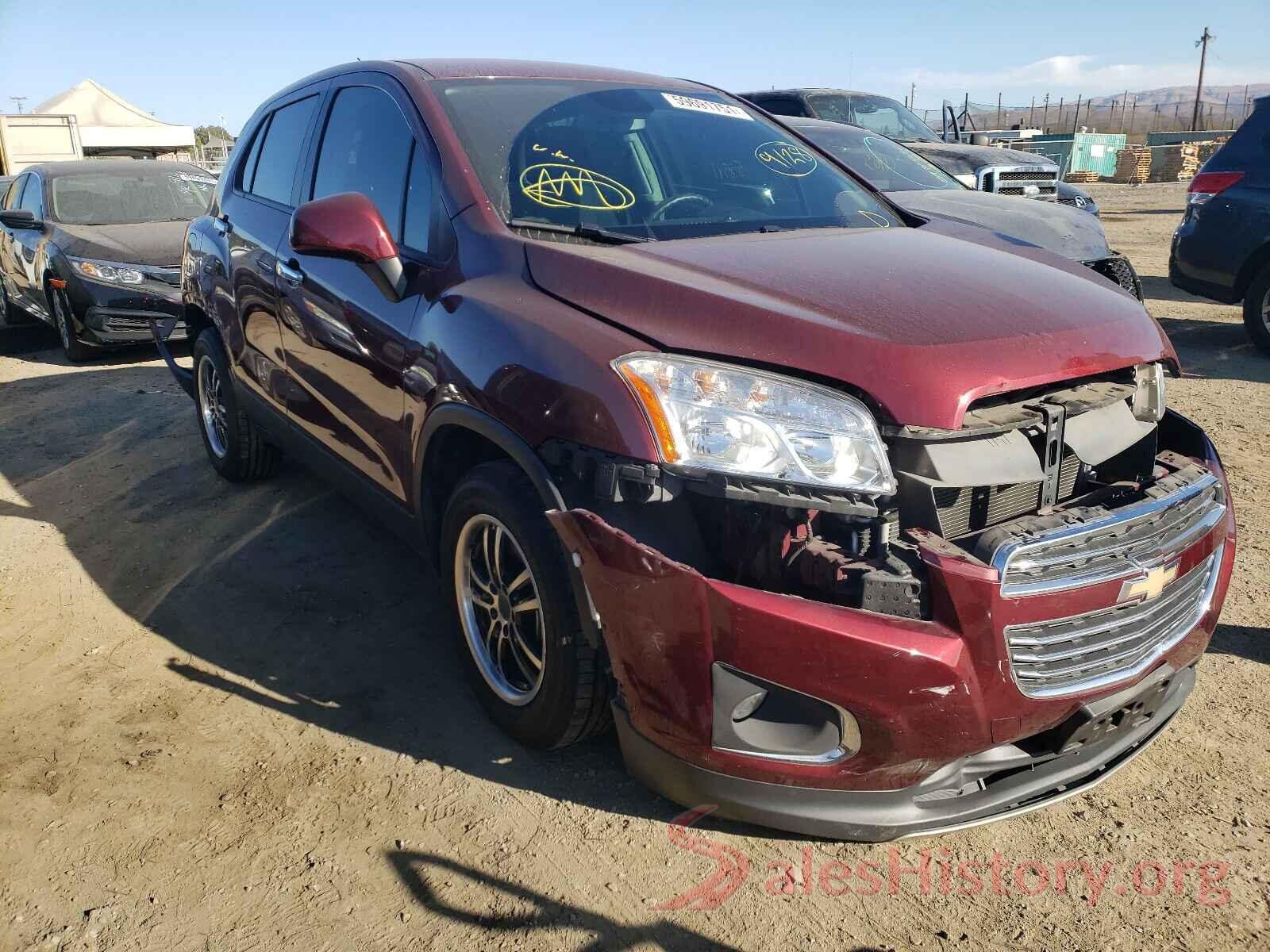 3GNCJKSB2GL138549 2016 CHEVROLET TRAX