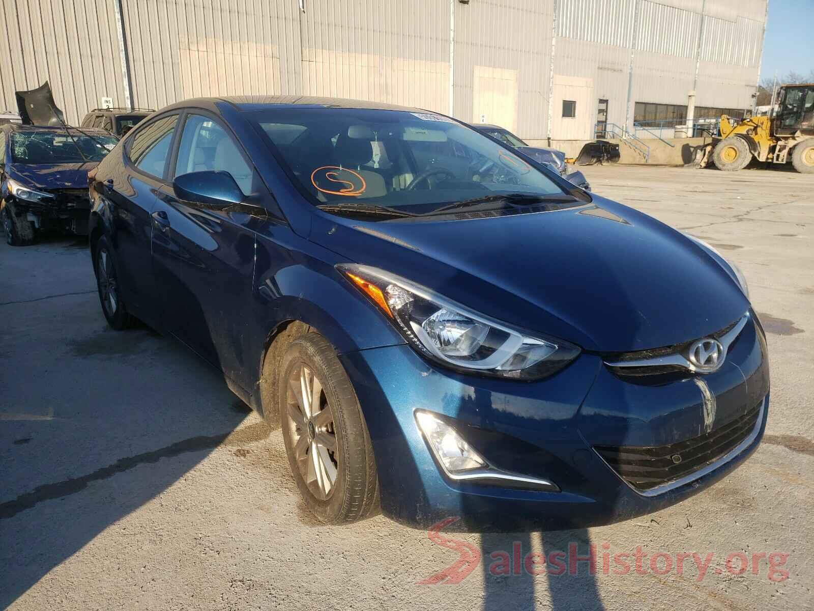 KMHDH4AE4GU520082 2016 HYUNDAI ELANTRA