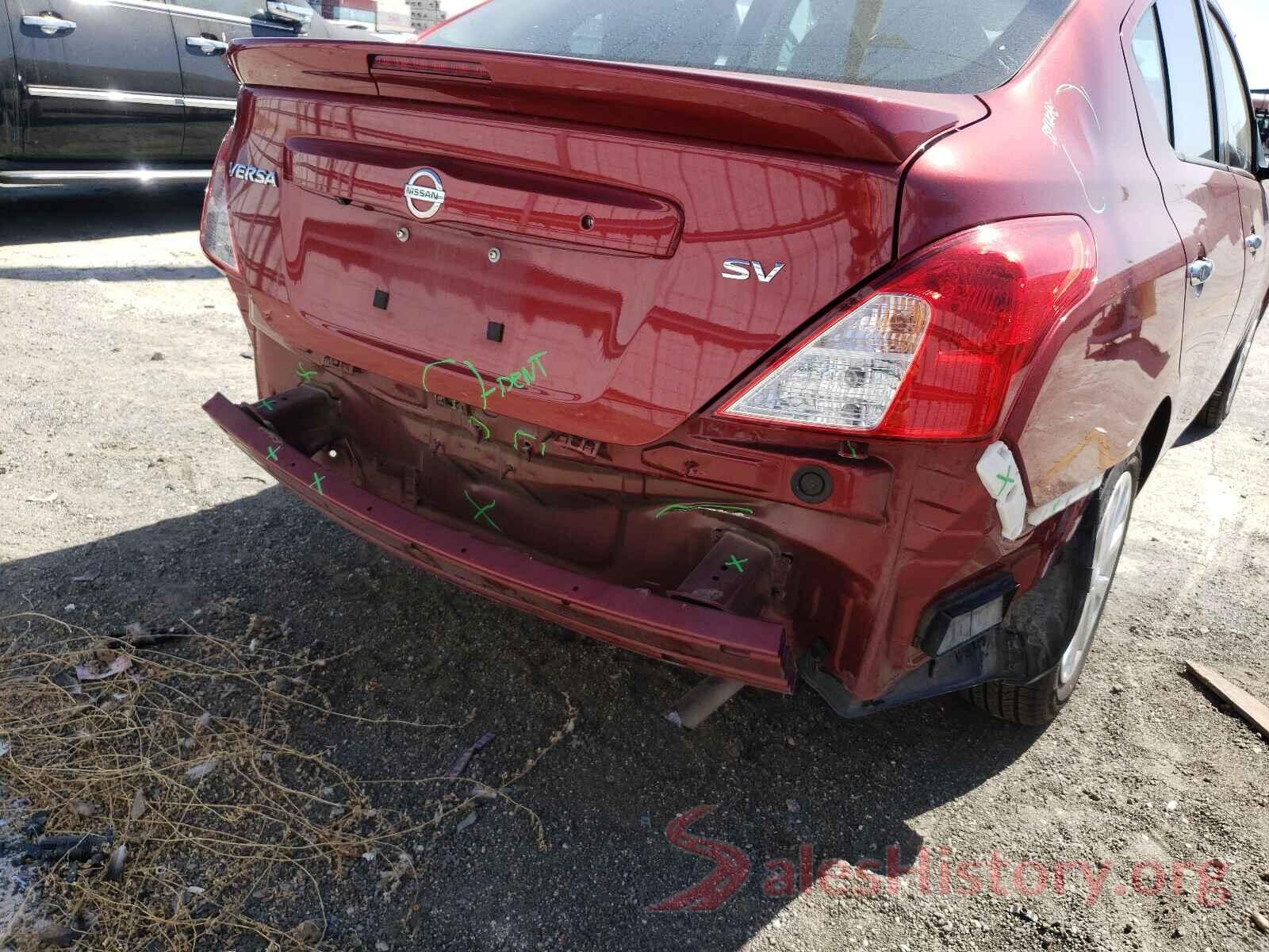 3N1CN7AP6KL870525 2019 NISSAN VERSA