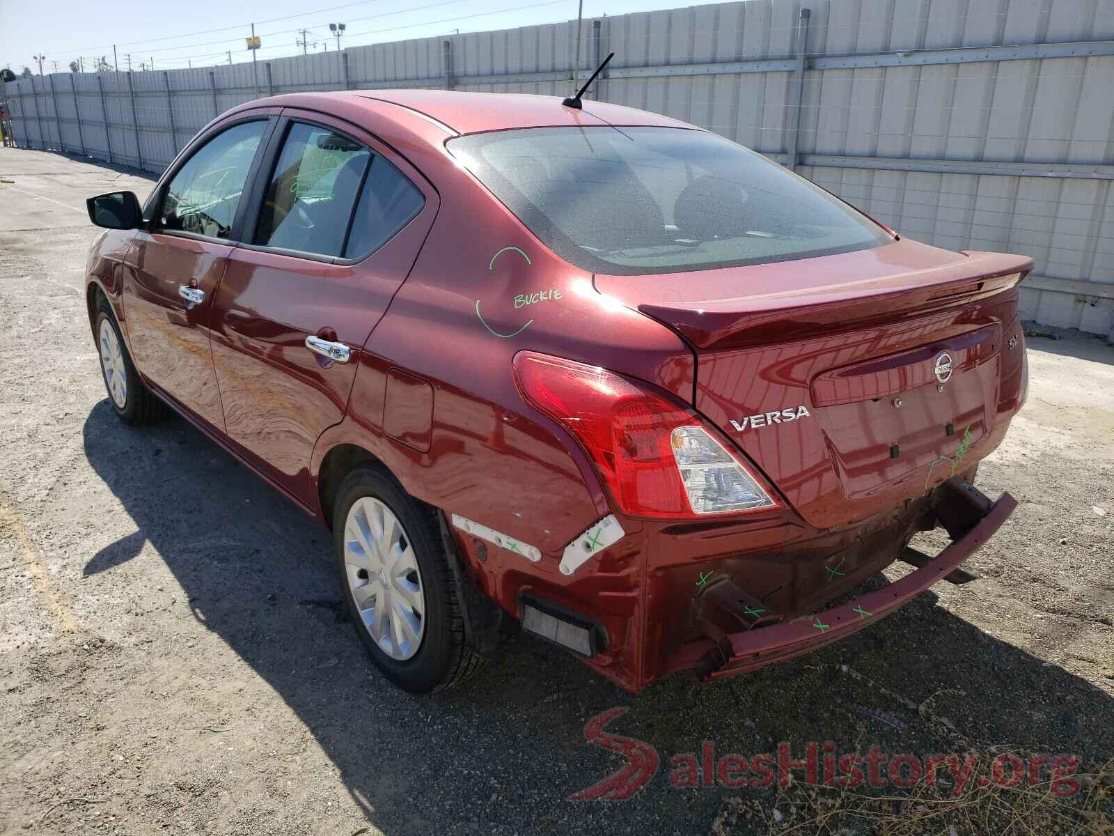 3N1CN7AP6KL870525 2019 NISSAN VERSA