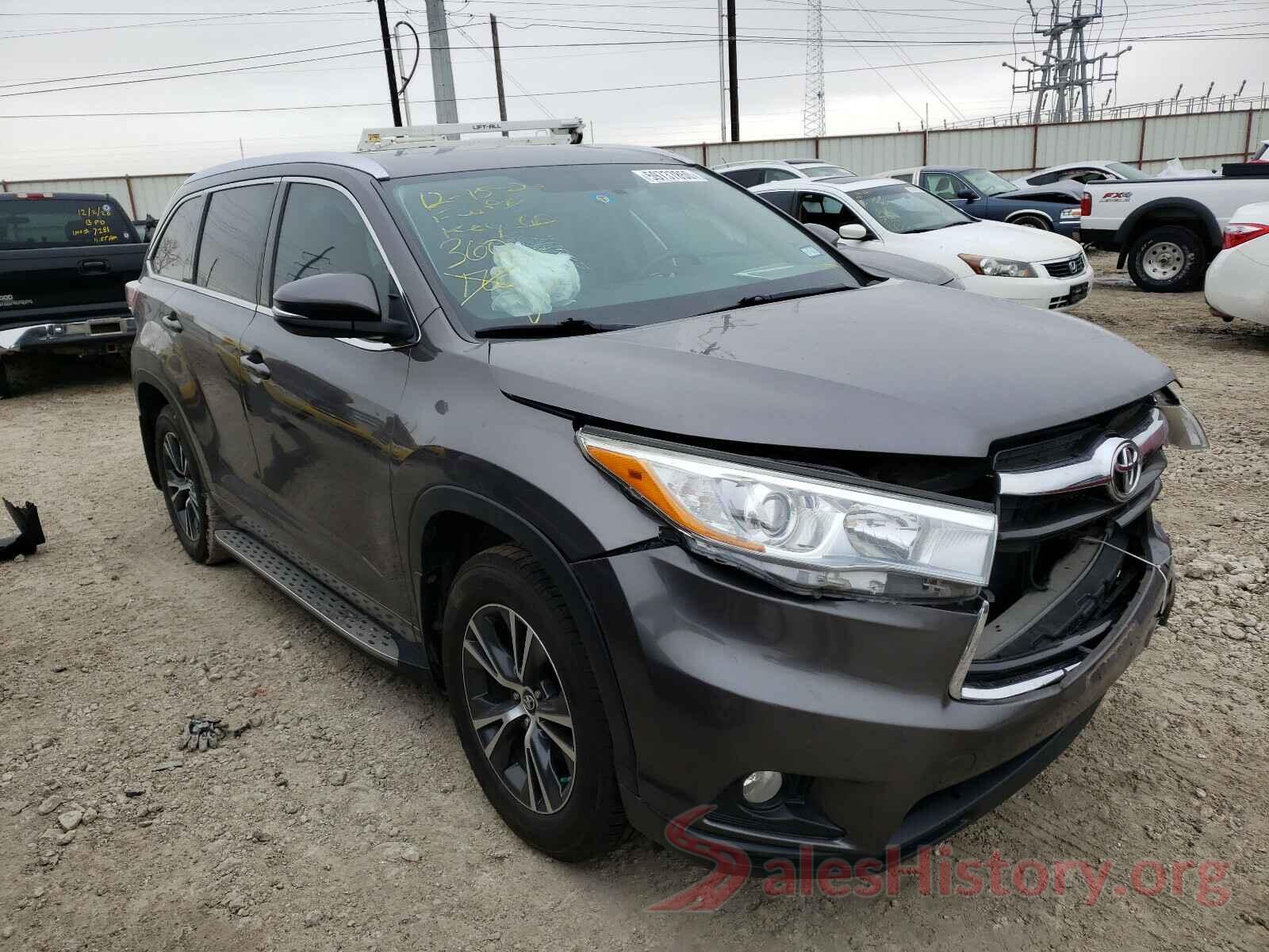 5TDKKRFH8GS182333 2016 TOYOTA HIGHLANDER