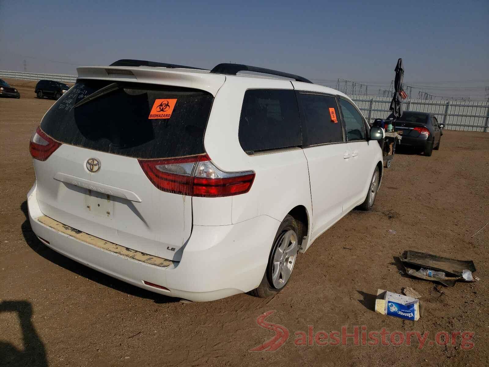 5TDKZ3DC3HS830131 2017 TOYOTA SIENNA