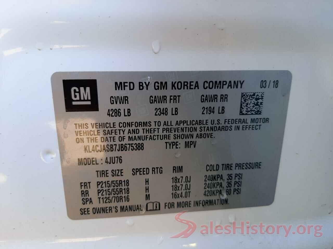 KL4CJASB7JB675388 2018 BUICK ENCORE