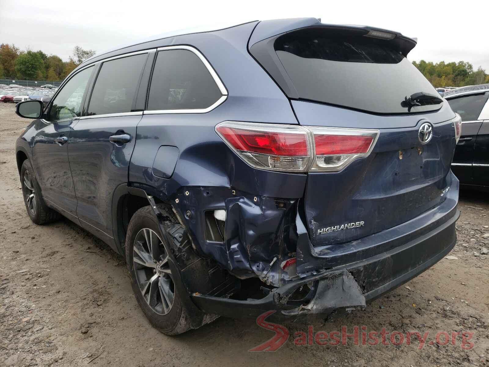 5TDJKRFH8GS339726 2016 TOYOTA HIGHLANDER