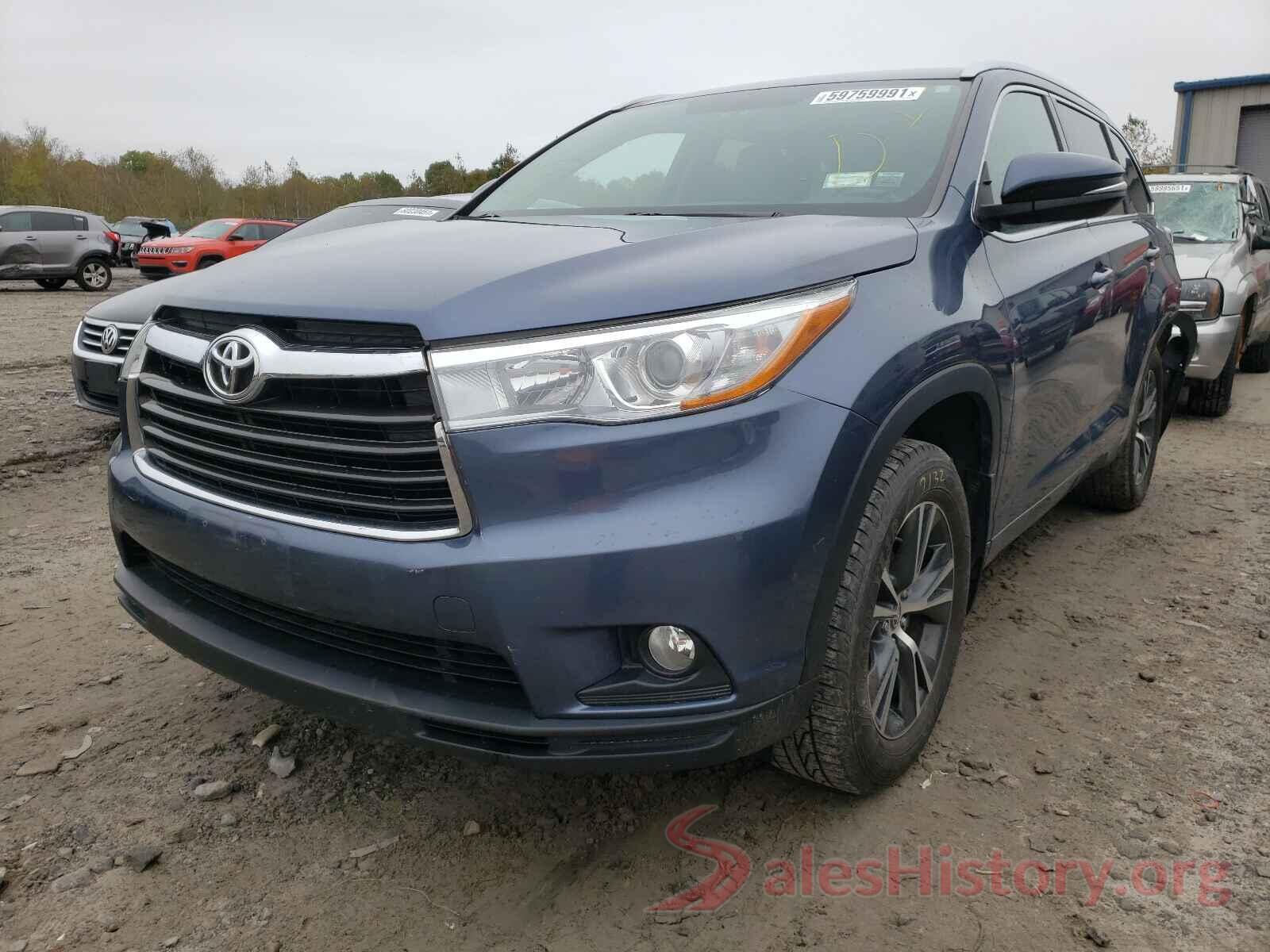 5TDJKRFH8GS339726 2016 TOYOTA HIGHLANDER