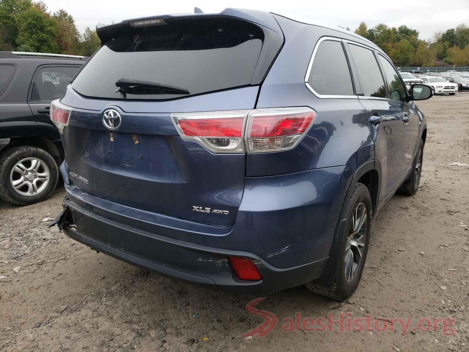 5TDJKRFH8GS339726 2016 TOYOTA HIGHLANDER