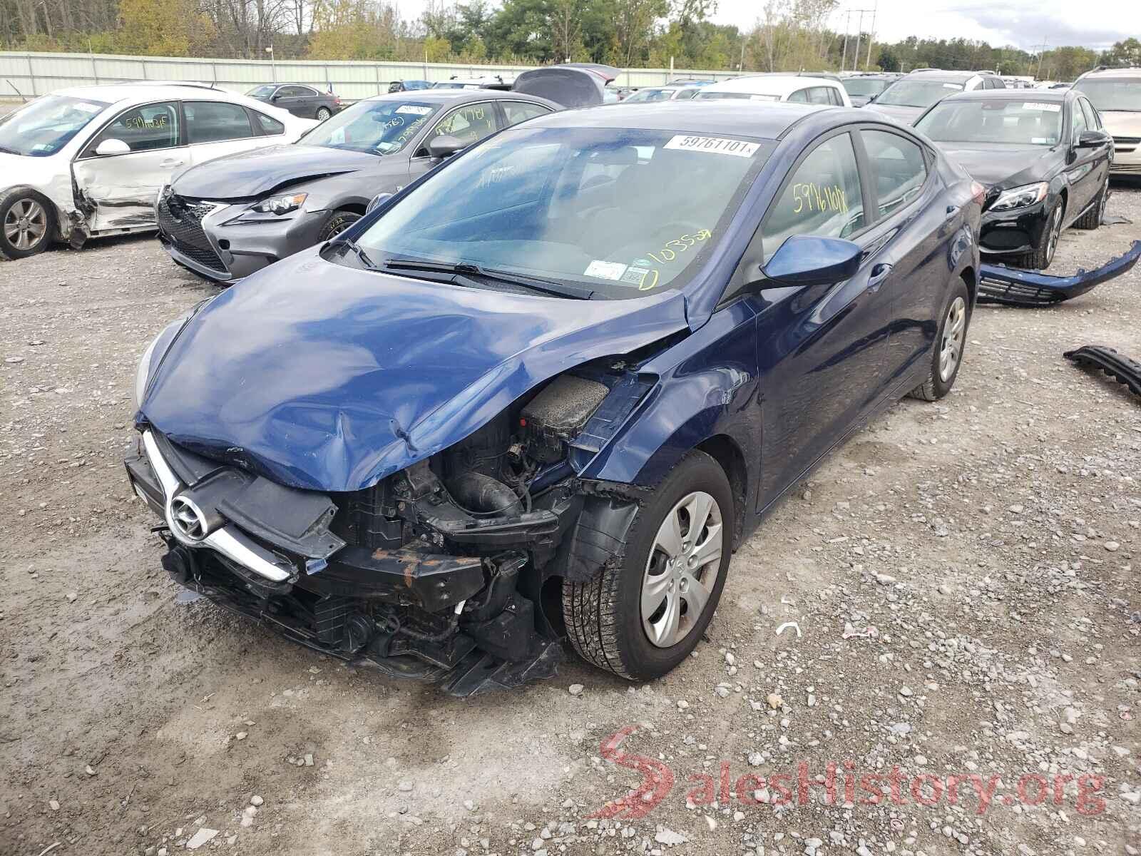 5NPDH4AE8GH784372 2016 HYUNDAI ELANTRA