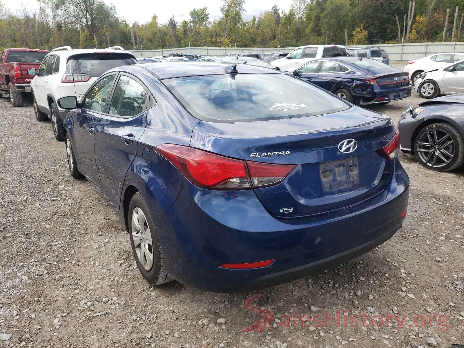 5NPDH4AE8GH784372 2016 HYUNDAI ELANTRA