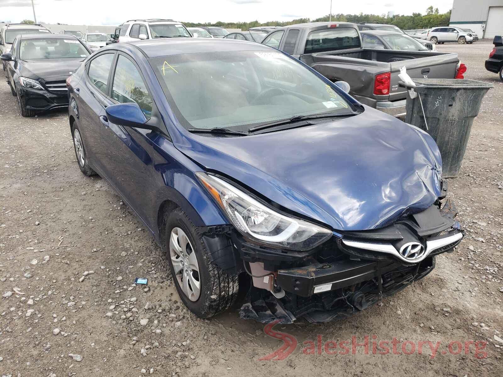 5NPDH4AE8GH784372 2016 HYUNDAI ELANTRA