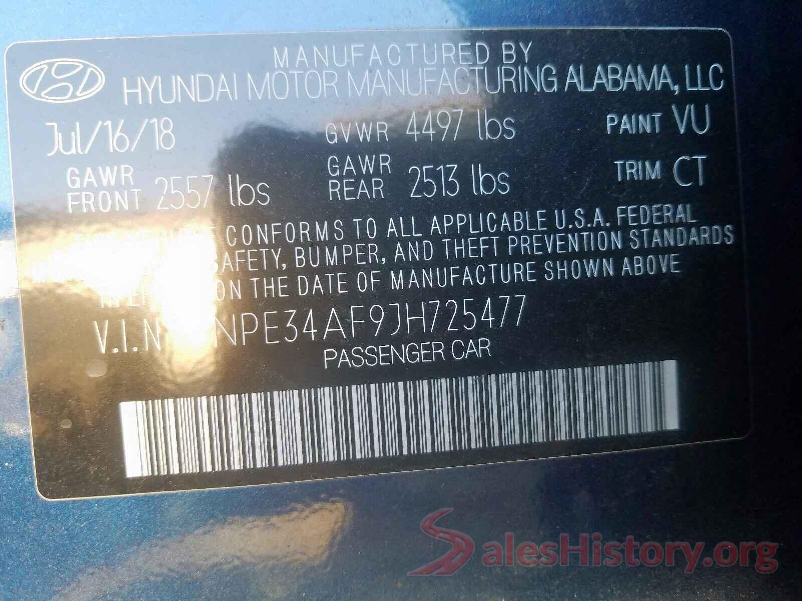 5NPE34AF9JH725477 2018 HYUNDAI SONATA