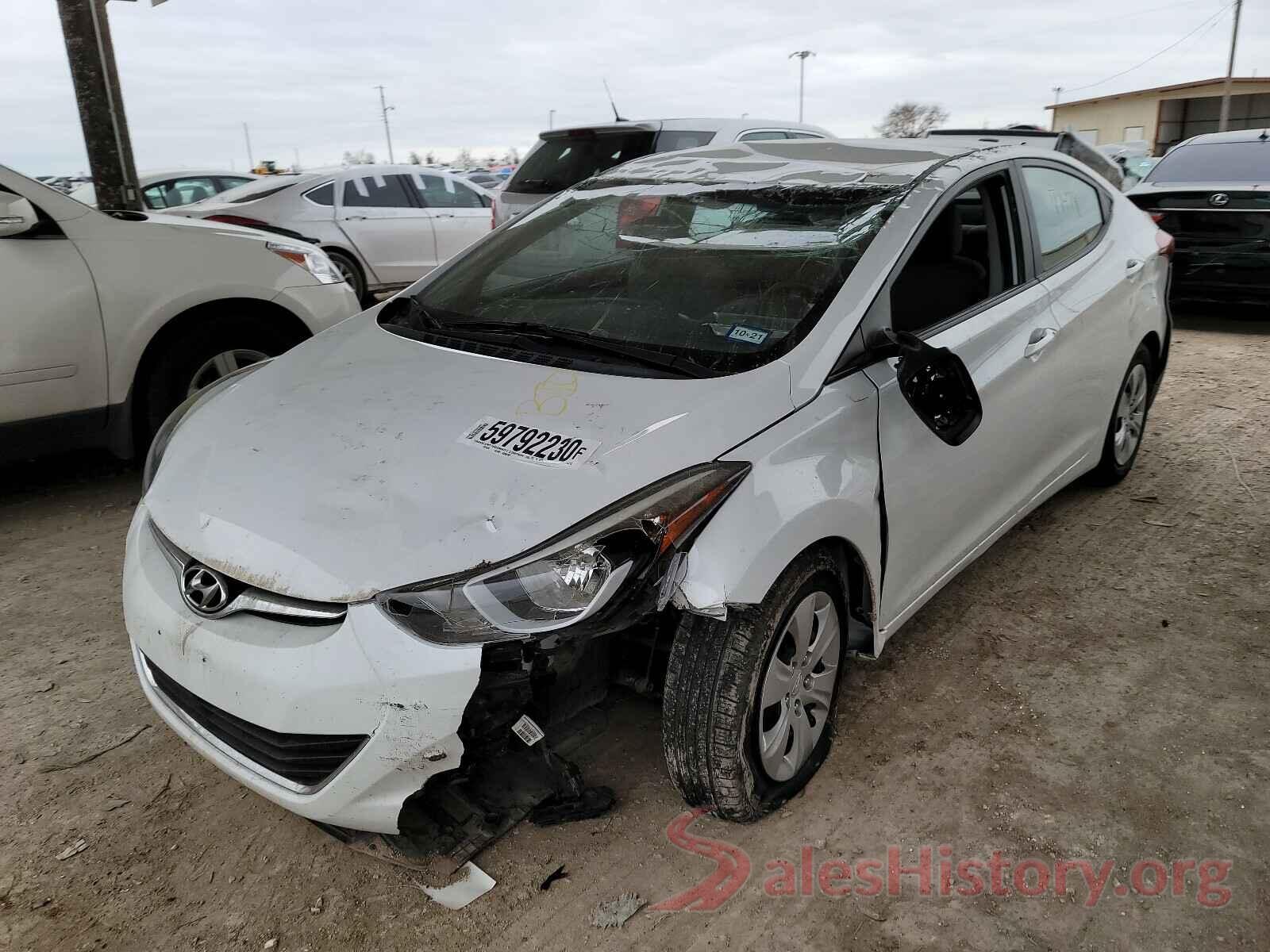 5NPDH4AE2GH734258 2016 HYUNDAI ELANTRA