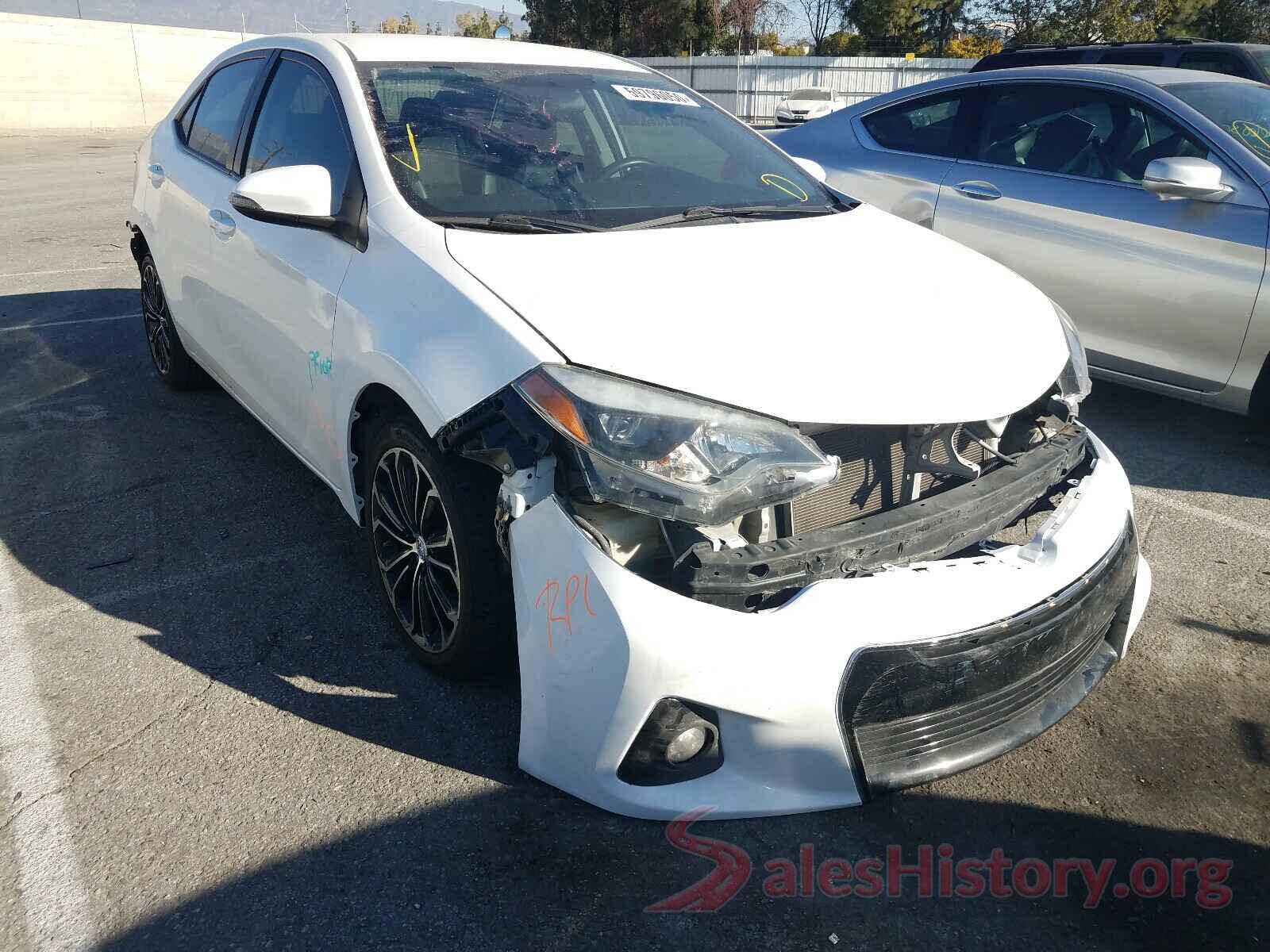 5YFBURHE1GP391662 2016 TOYOTA COROLLA