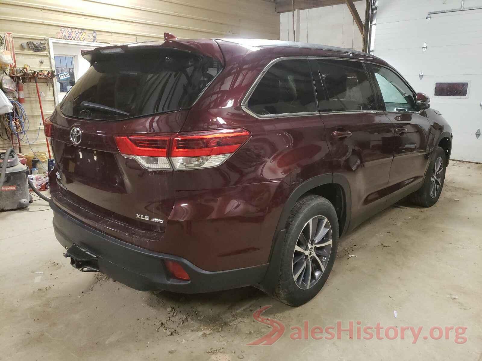 5TDJZRFH3KS969707 2019 TOYOTA HIGHLANDER