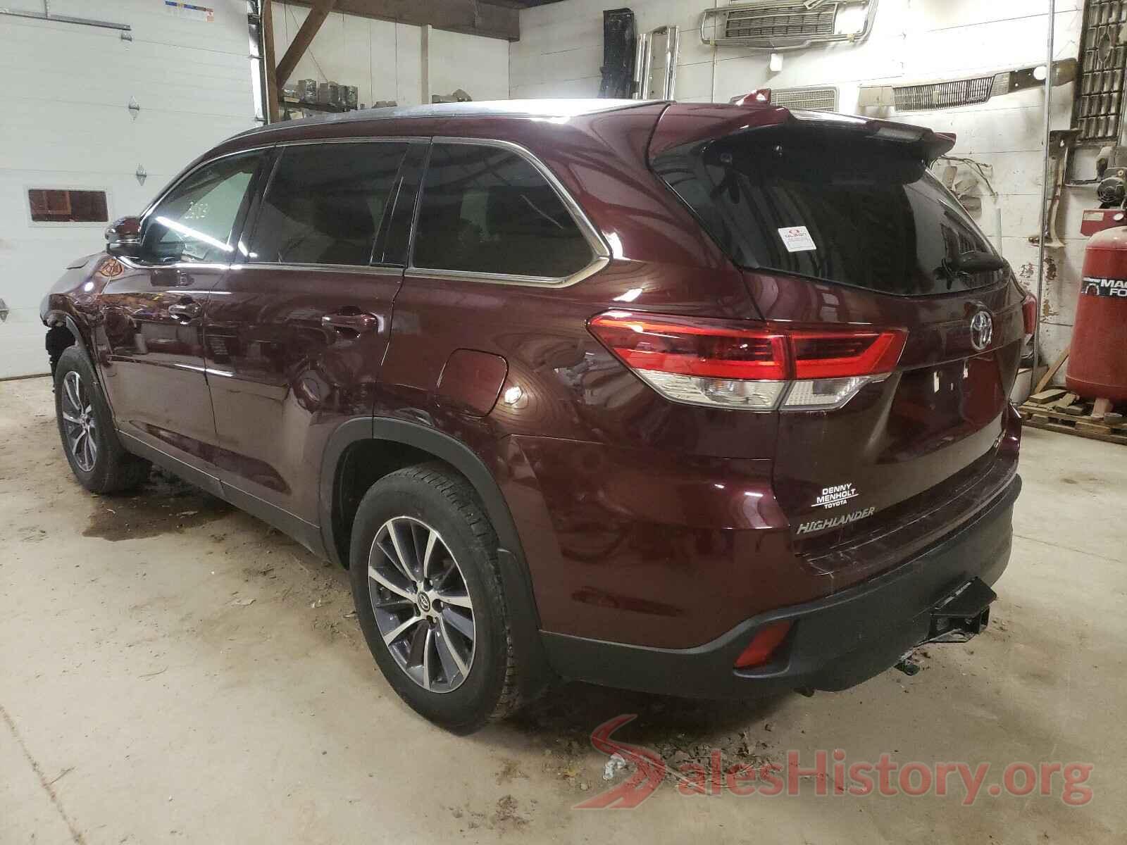 5TDJZRFH3KS969707 2019 TOYOTA HIGHLANDER