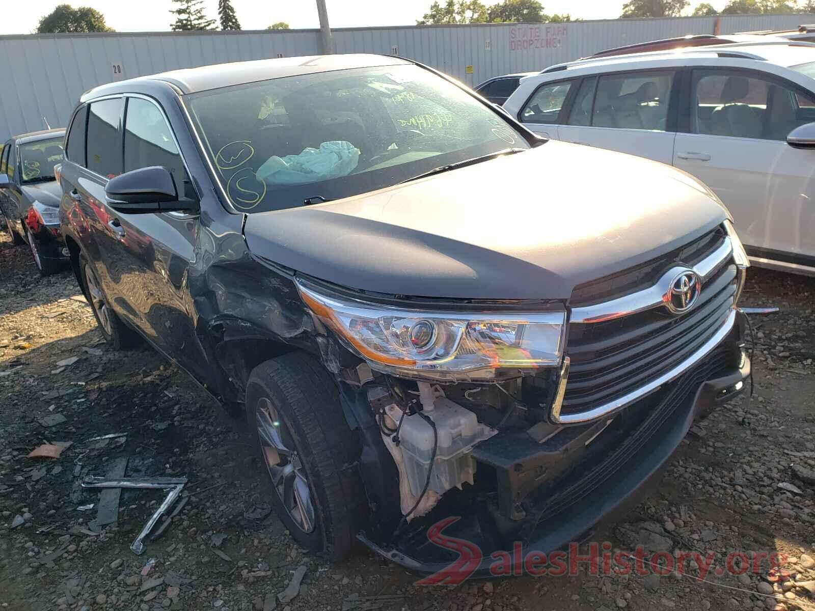 5TDBKRFH9GS327508 2016 TOYOTA HIGHLANDER