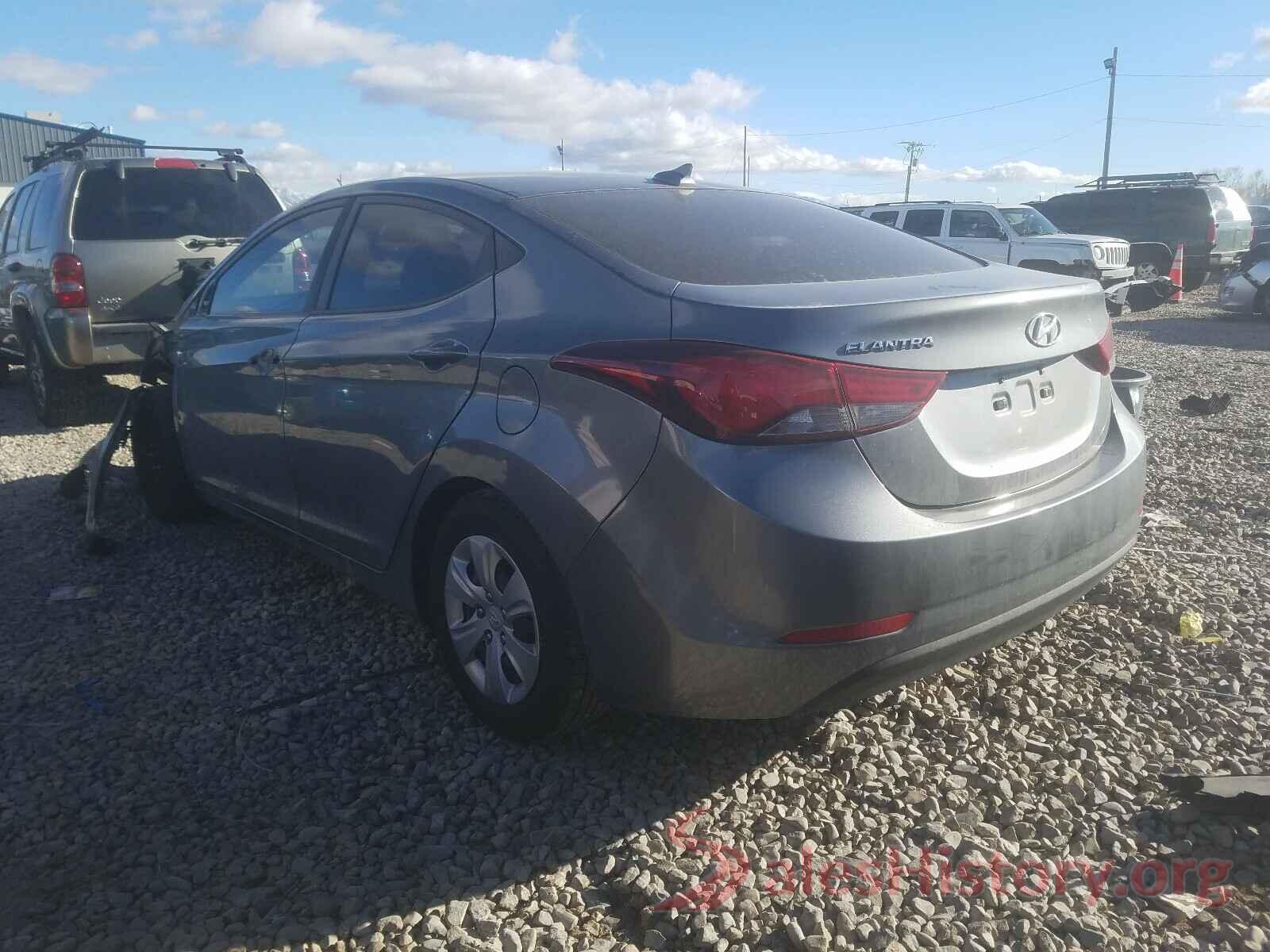 KMHDH4AEXGU607274 2016 HYUNDAI ELANTRA