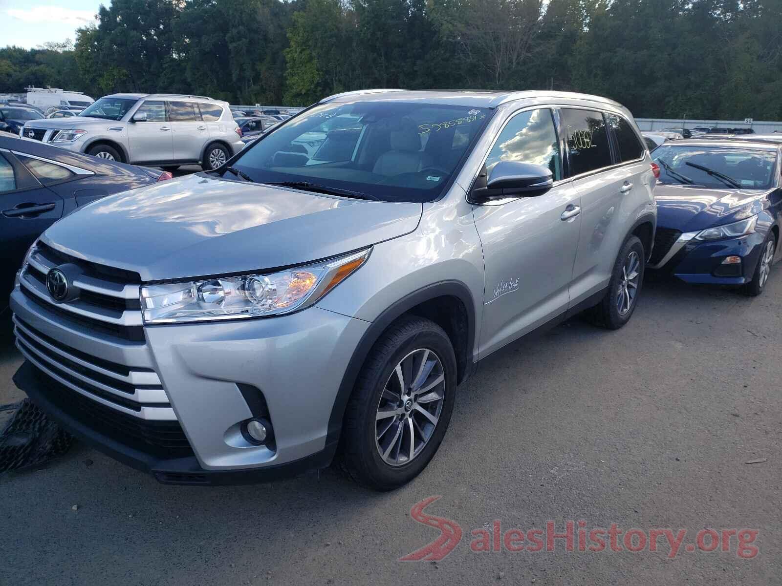 5TDKZRFH0KS553330 2019 TOYOTA HIGHLANDER