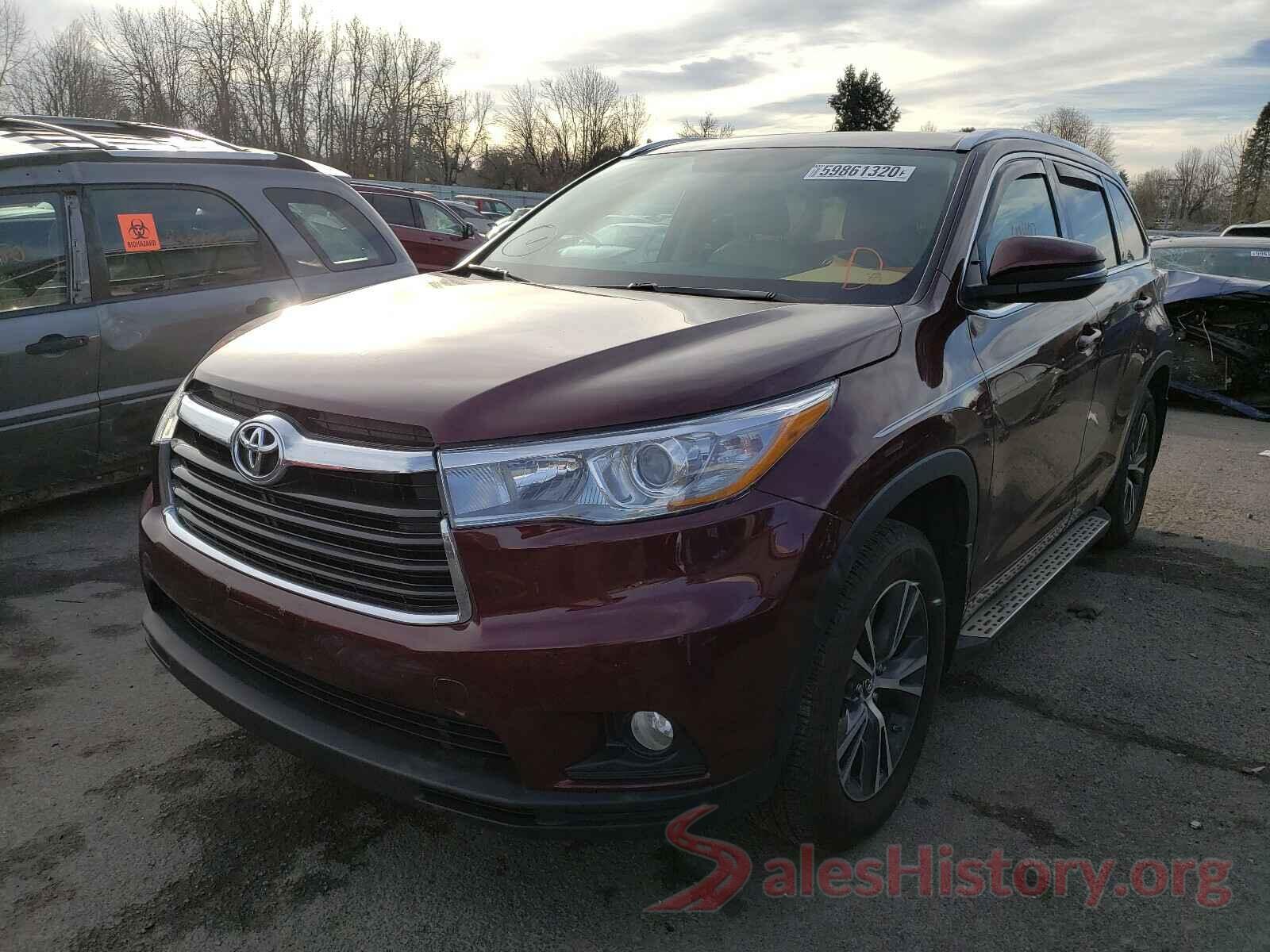 5TDJKRFH4GS347211 2016 TOYOTA HIGHLANDER