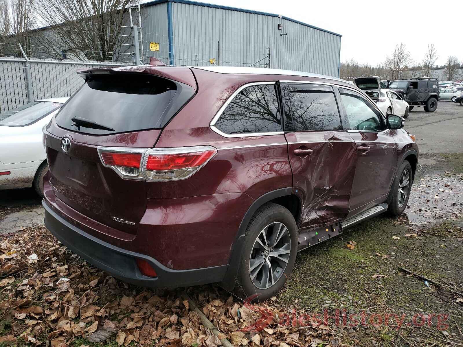 5TDJKRFH4GS347211 2016 TOYOTA HIGHLANDER