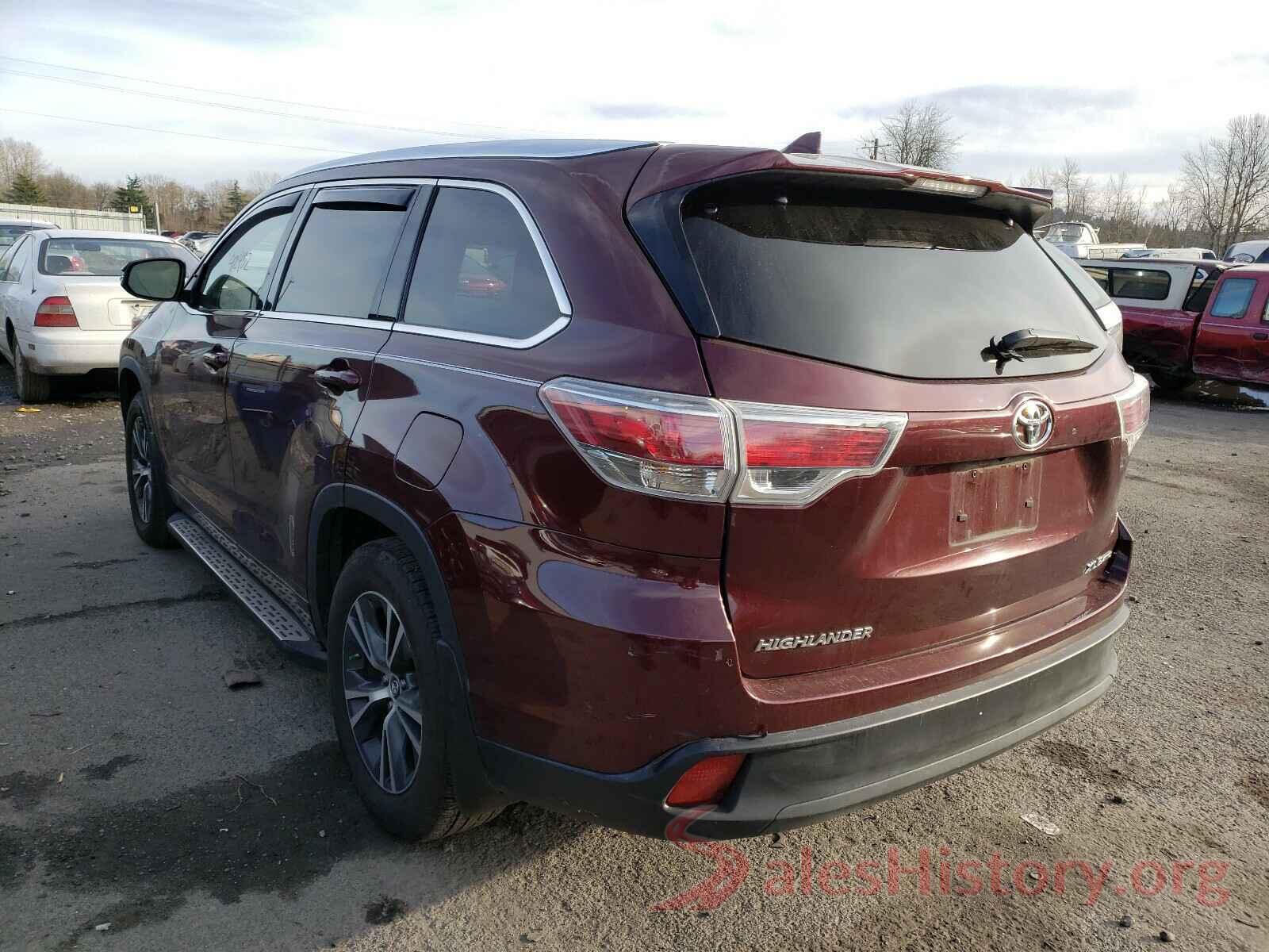 5TDJKRFH4GS347211 2016 TOYOTA HIGHLANDER