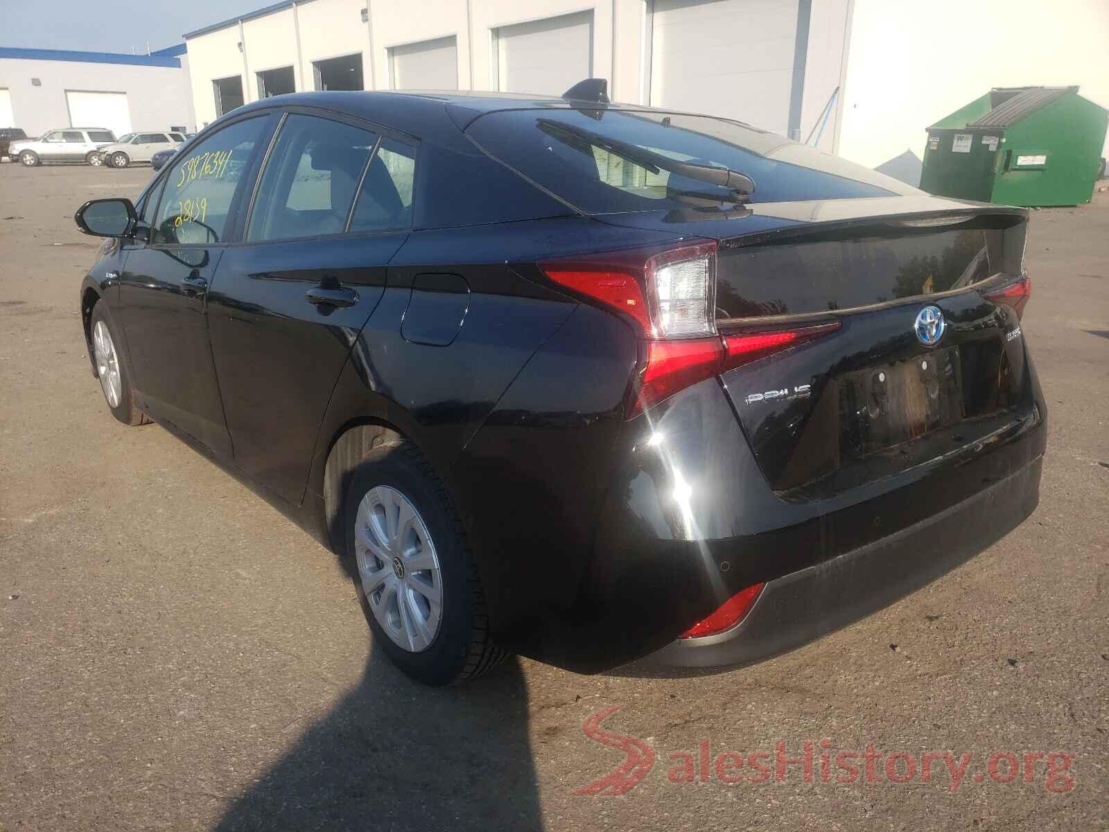 JTDKARFU0L3107220 2020 TOYOTA PRIUS