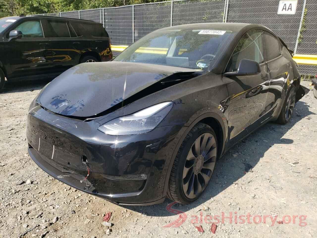 7SAYGDEFXNF462726 2022 TESLA MODEL Y