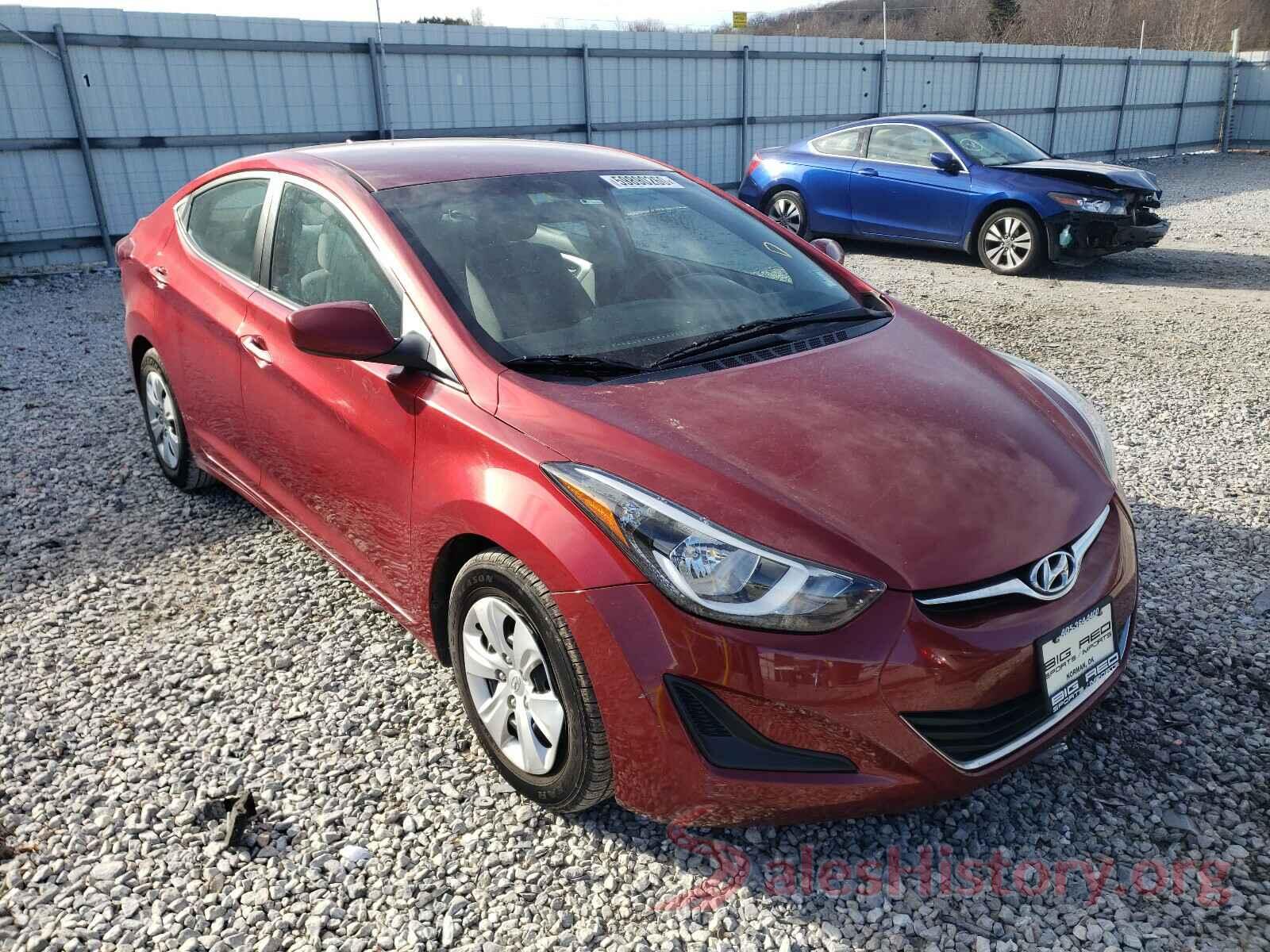 5NPDH4AE2GH730100 2016 HYUNDAI ELANTRA