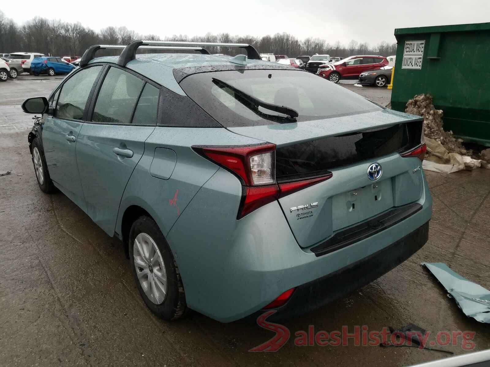 JTDKARFU2K3097790 2019 TOYOTA PRIUS