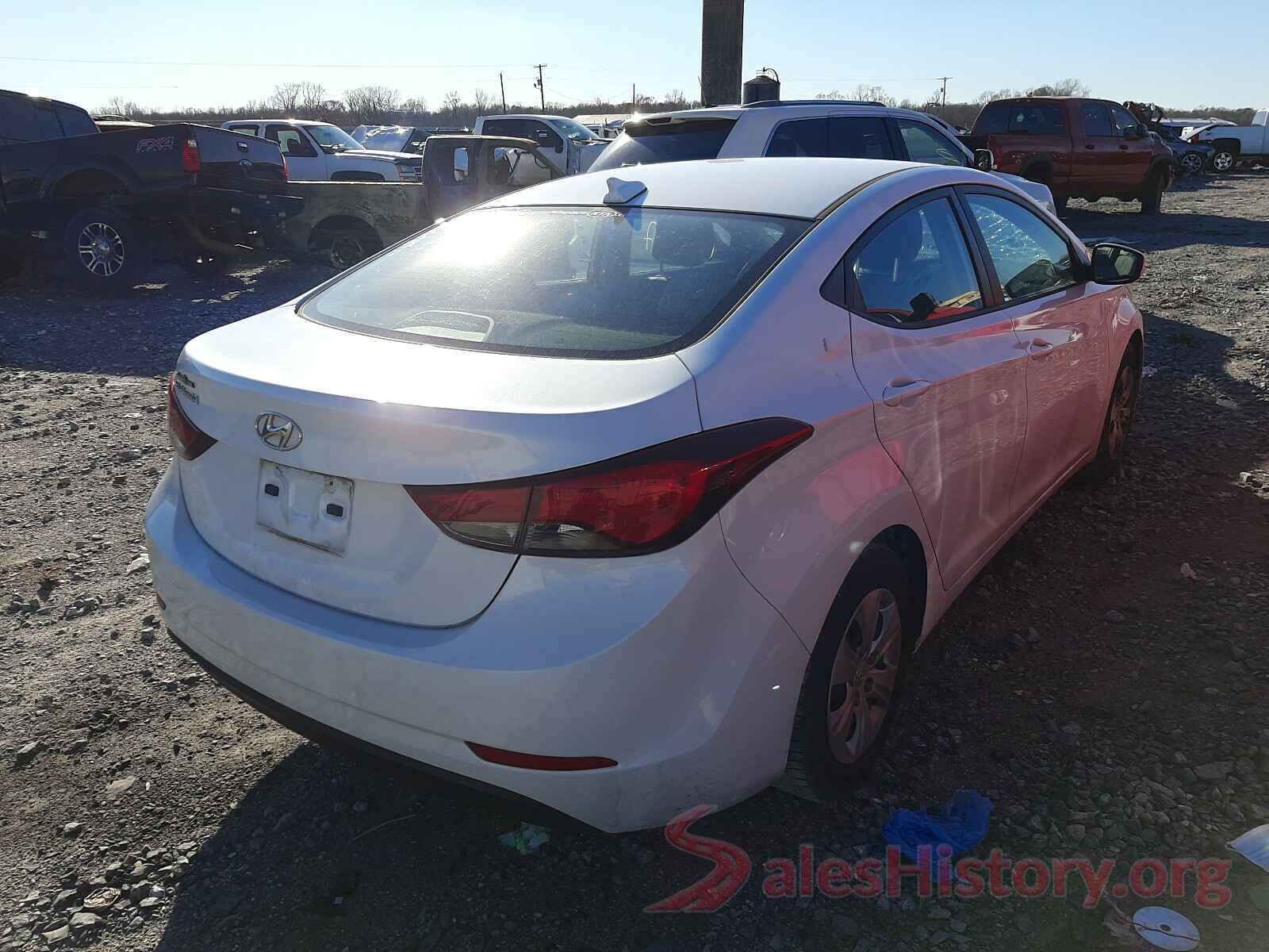 5NPDH4AE7GH785853 2016 HYUNDAI ELANTRA