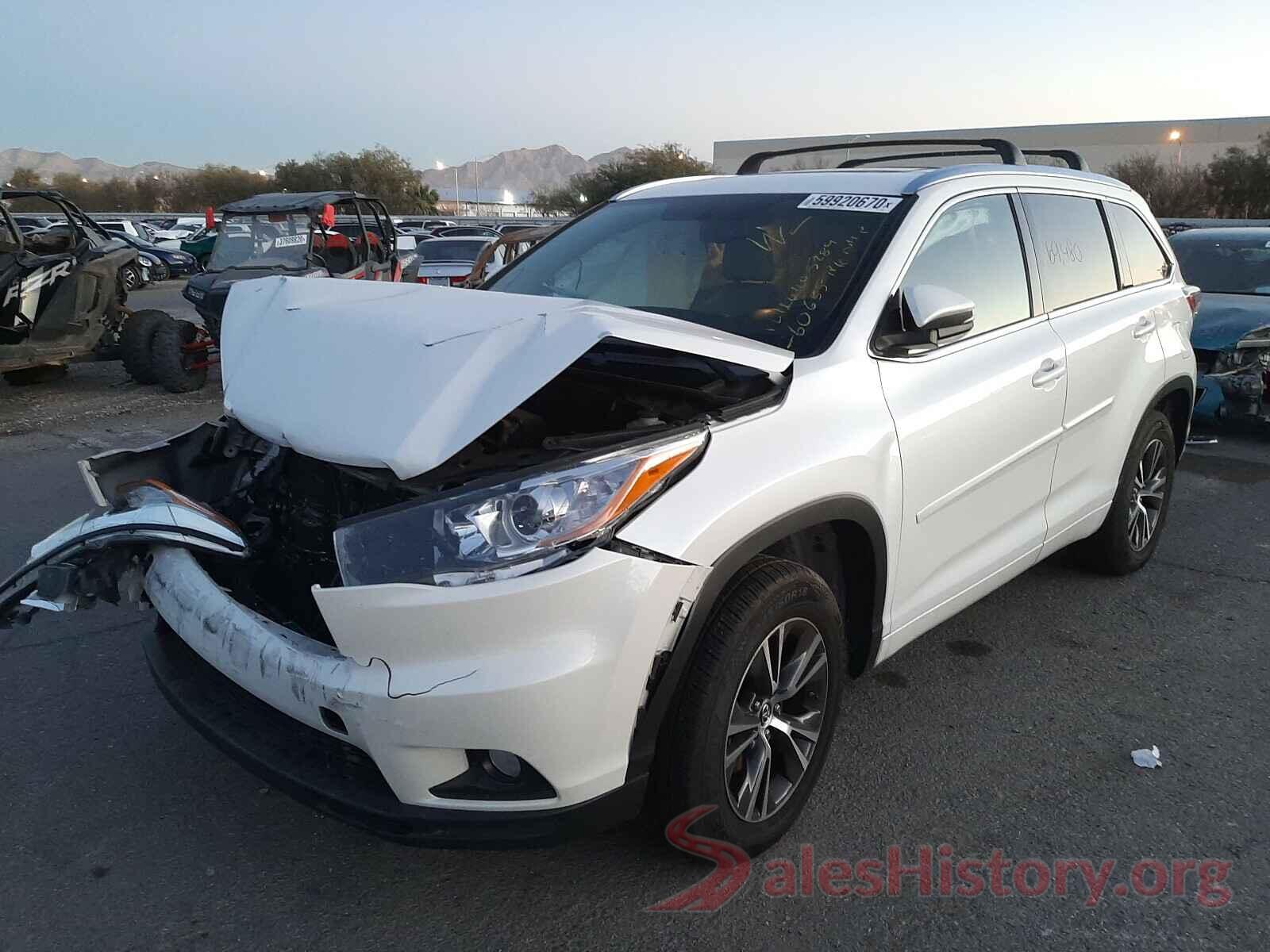 5TDKKRFH1GS155409 2016 TOYOTA HIGHLANDER