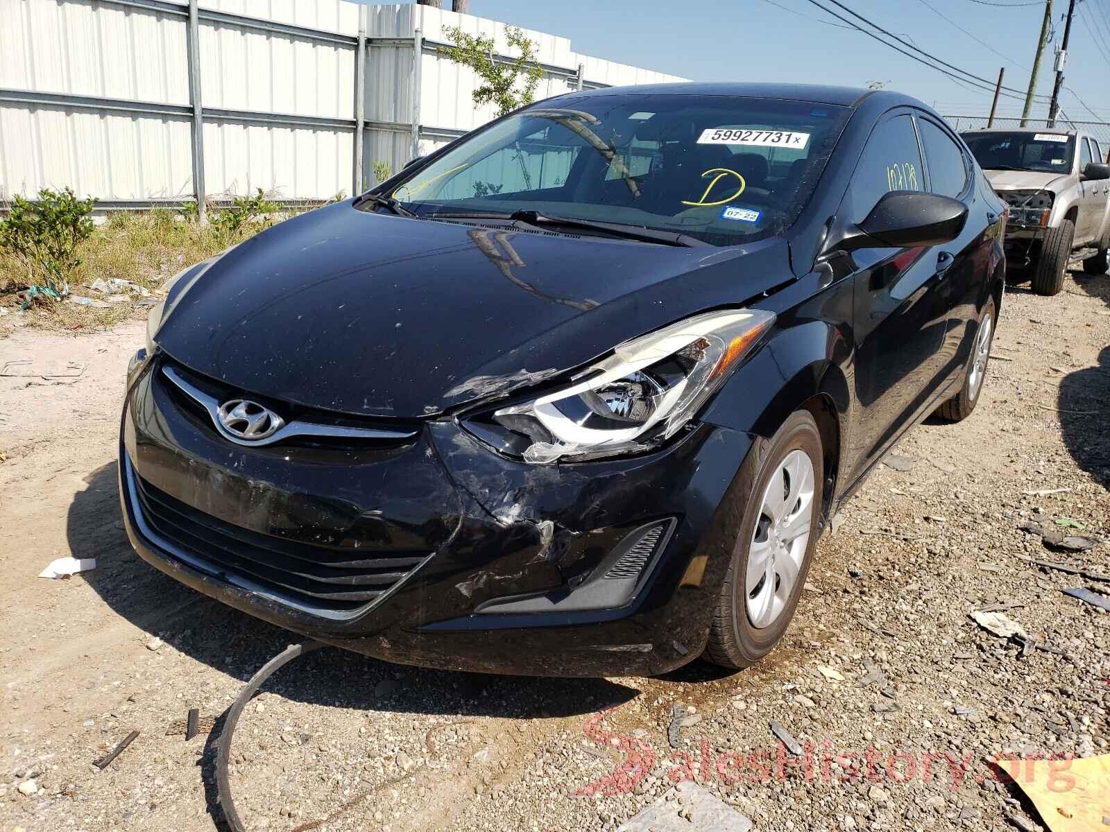 5NPDH4AE6GH662979 2016 HYUNDAI ELANTRA