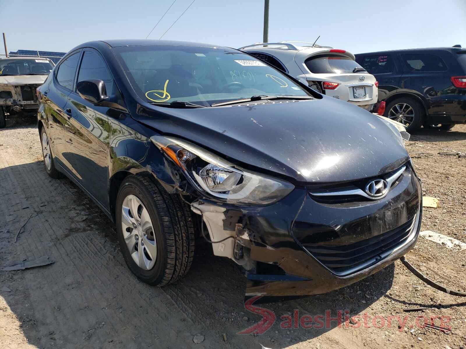 5NPDH4AE6GH662979 2016 HYUNDAI ELANTRA