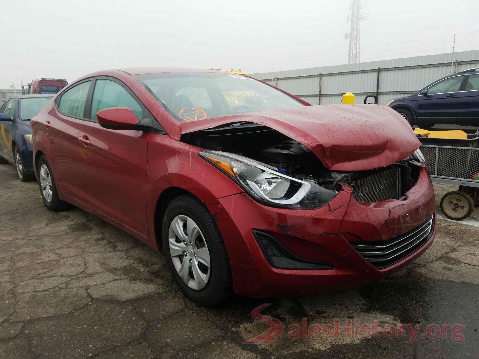 5NPDH4AE5GH698680 2016 HYUNDAI ELANTRA