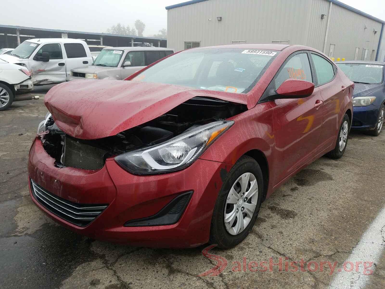 5NPDH4AE5GH698680 2016 HYUNDAI ELANTRA