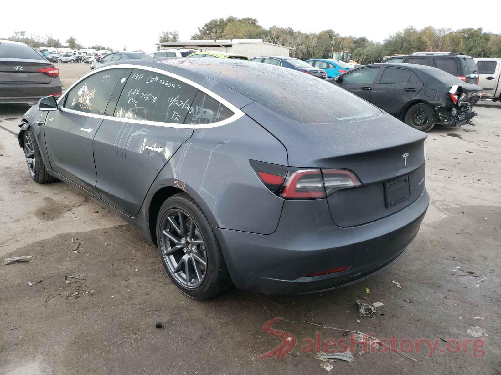 5YJ3E1EB1LF735011 2020 TESLA MODEL 3