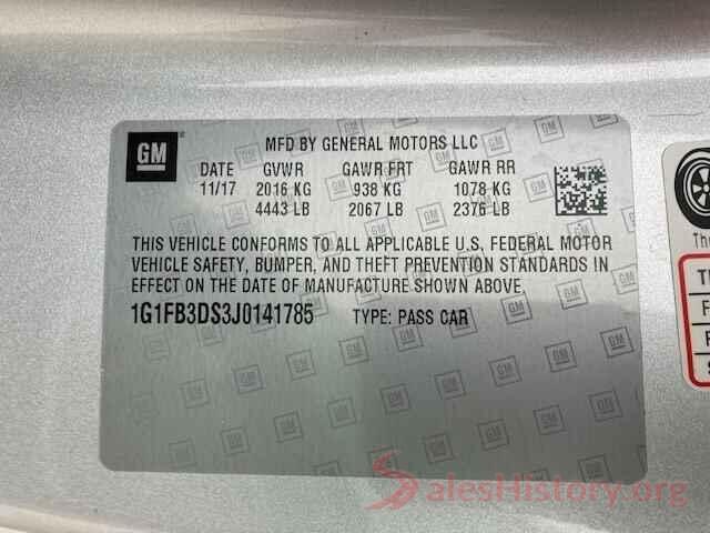 1G1FB3DS3J0141785 2018 CHEVROLET CAMARO