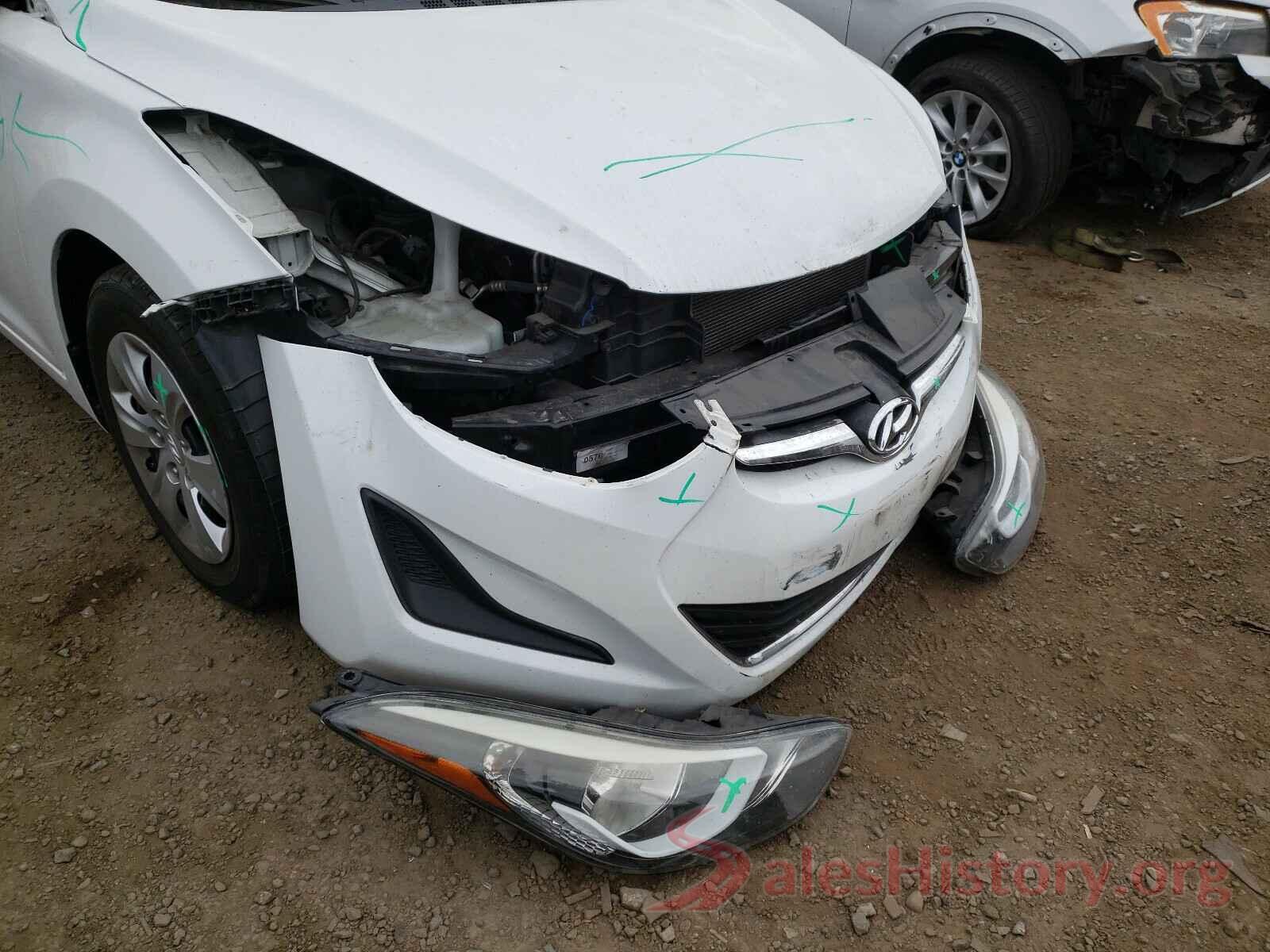 5NPDH4AE4GH747318 2016 HYUNDAI ELANTRA