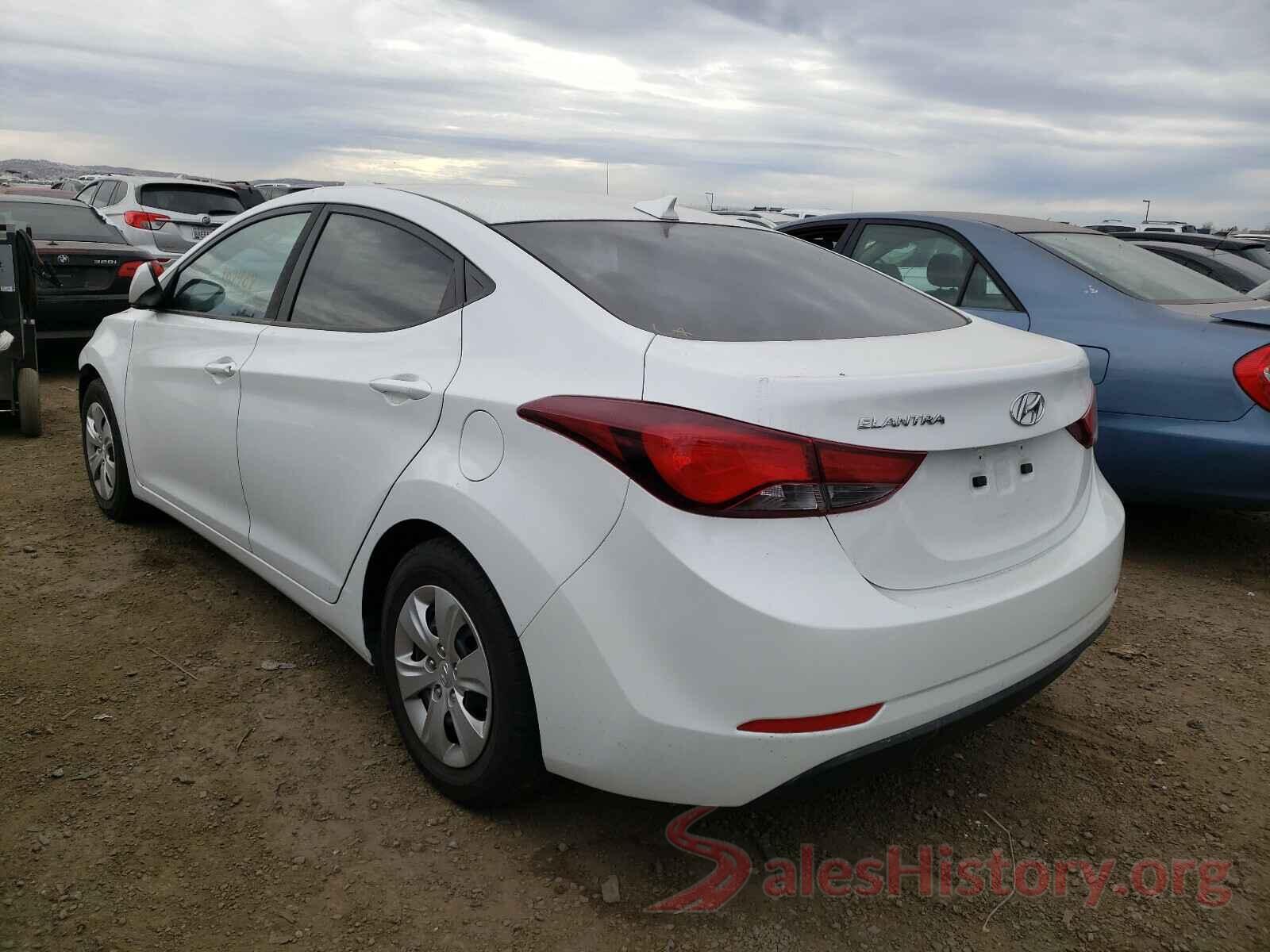 5NPDH4AE4GH747318 2016 HYUNDAI ELANTRA