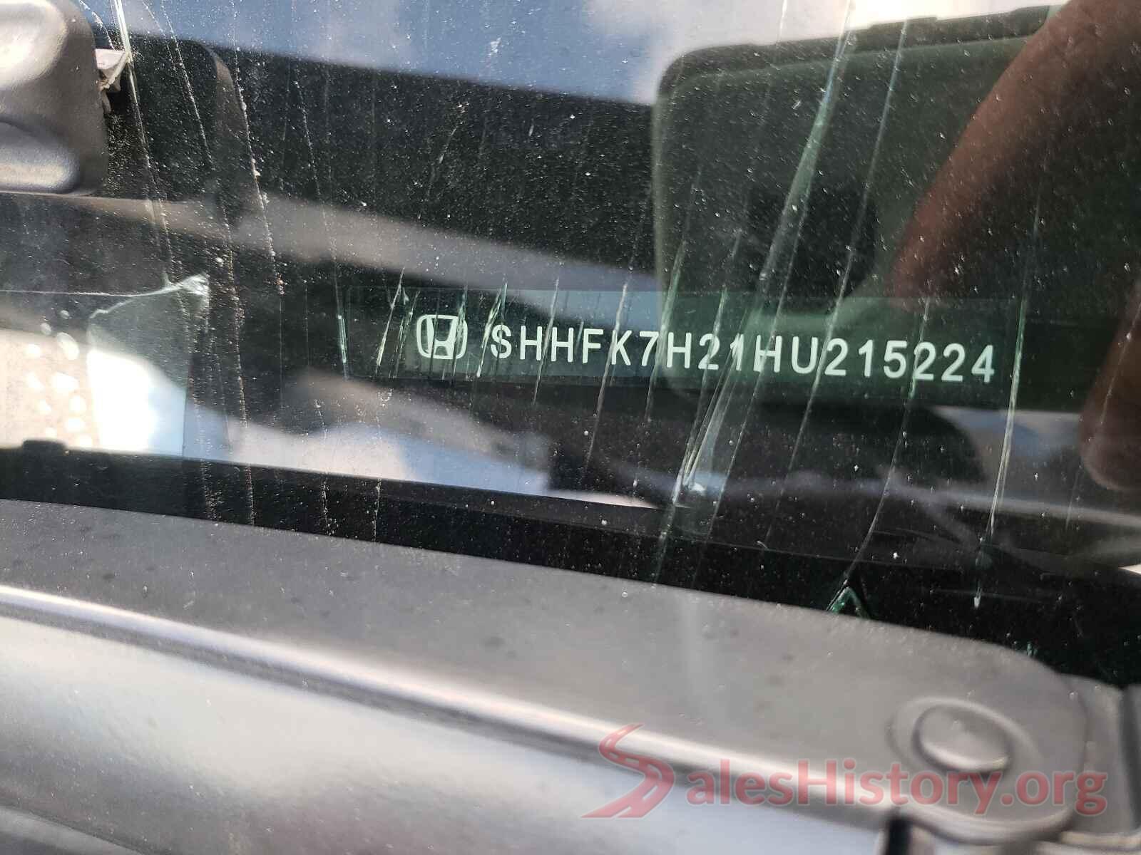 SHHFK7H21HU215224 2017 HONDA CIVIC