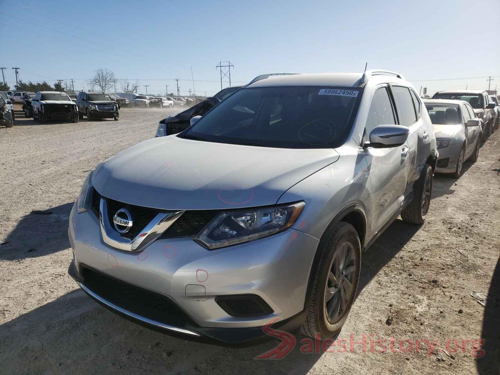 KNMAT2MT3GP659591 2016 NISSAN ROGUE