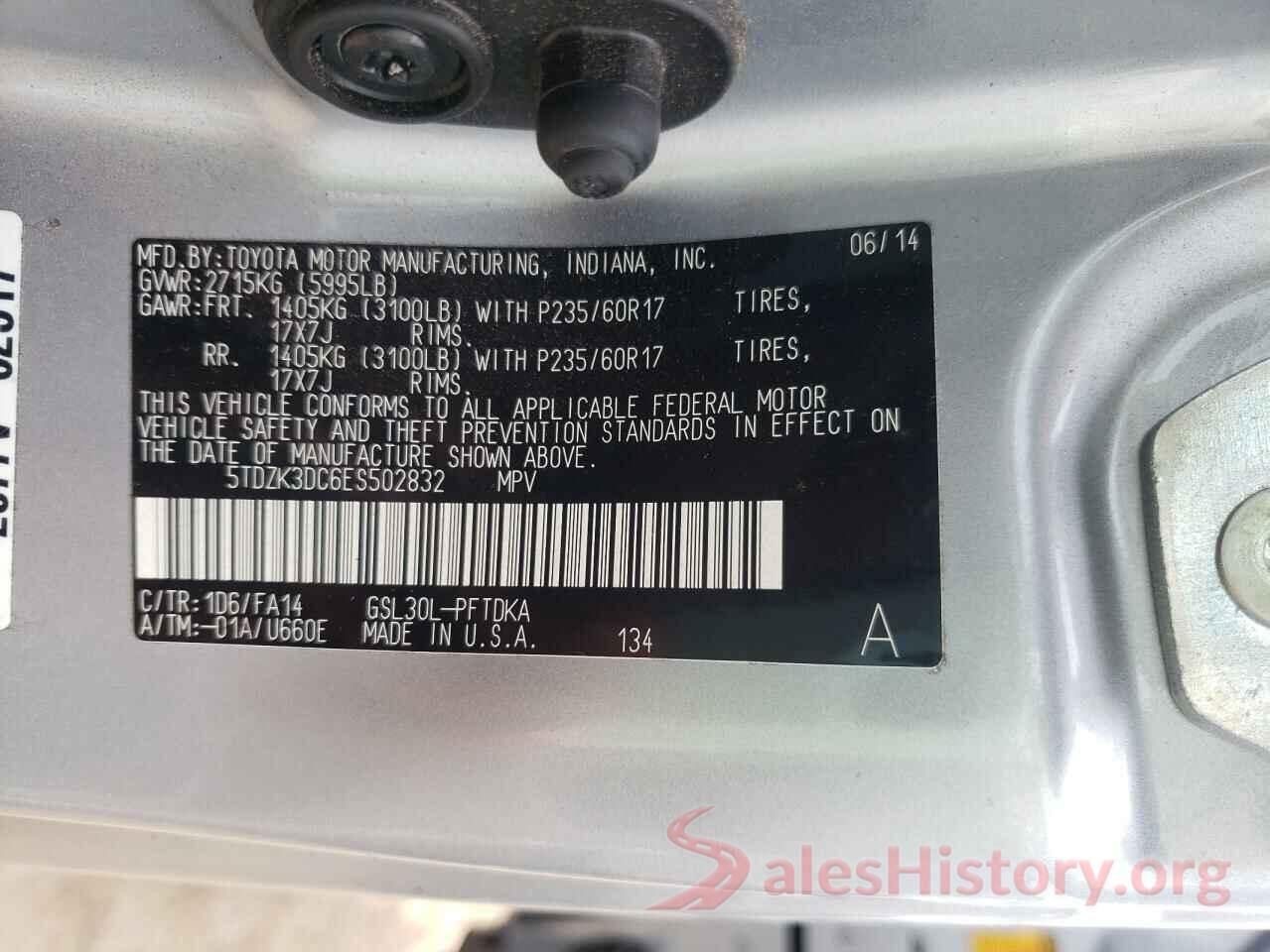 5TDZK3DC6ES502832 2021 TOYOTA SIENNA