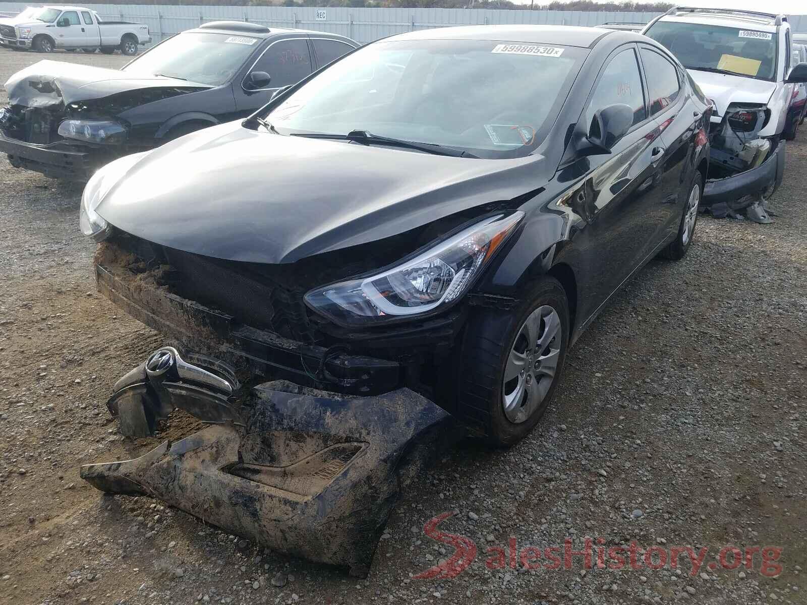 5NPDH4AEXGH747243 2016 HYUNDAI ELANTRA