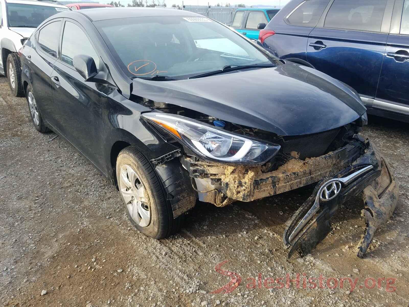 5NPDH4AEXGH747243 2016 HYUNDAI ELANTRA