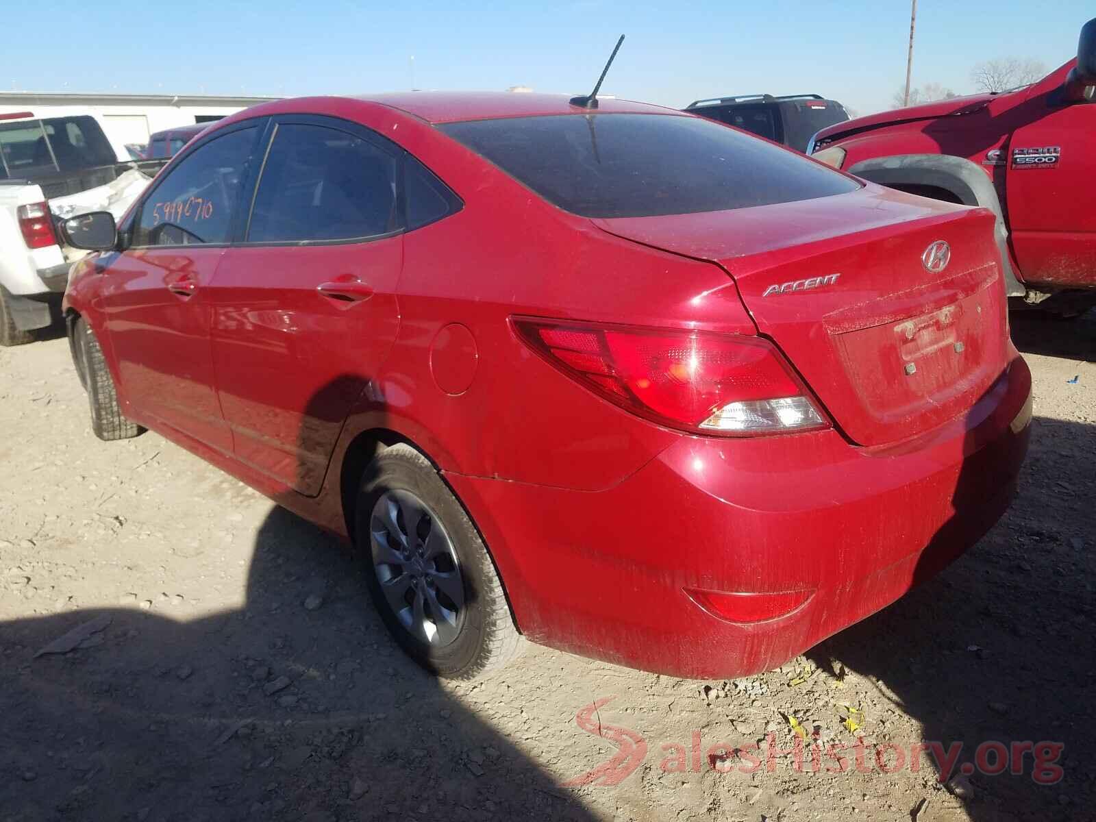 KMHCT4AE2GU958545 2016 HYUNDAI ACCENT