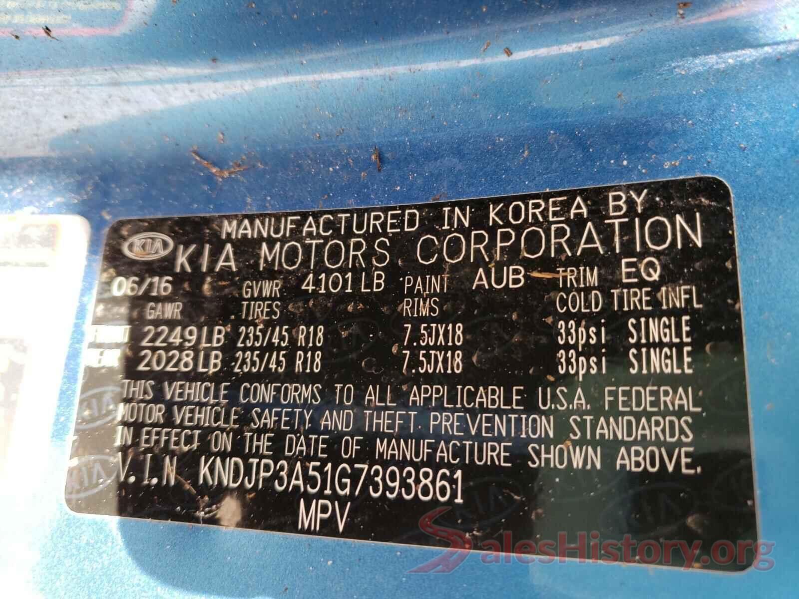 KNDJP3A51G7393861 2016 KIA SOUL